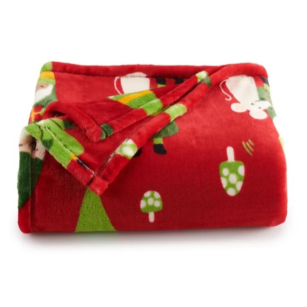 New The Big One Plush Minky Soft Huge Throw Blanket Gnomes